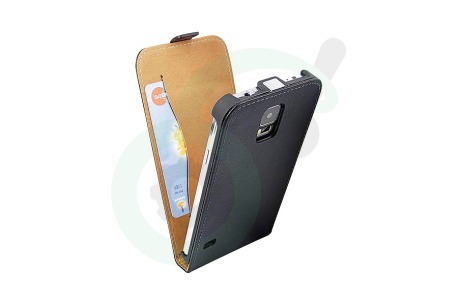 Spez  22884 Flip Case Leder, Zwart, Creditcard slot, Magnetische Mini-sluiting