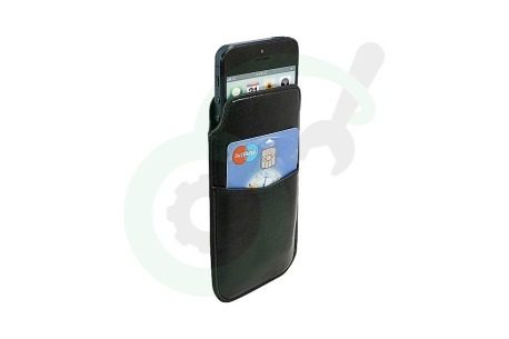 Spez  22887 Sleeve Case Leder, 1 creditcard slot, met Pull tab, Zwart
