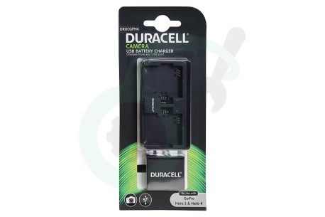 Duracell  DRUCGPH4 USB Batterijlader met H4 batterij GoPro Hero 3, Hero 4