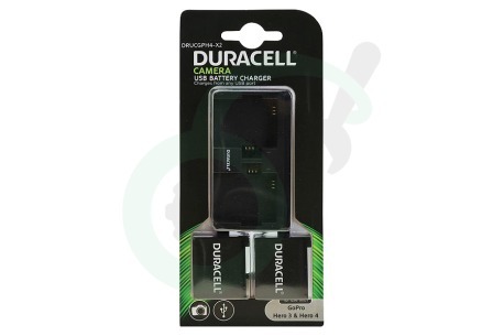 Duracell  DRUCGPH4X2 DRUCGPH4-X2 Camera USB Battery Charger GoPro Hero 3 & 4