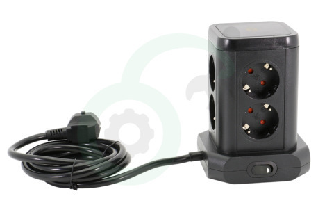 Brennenstuhl  1153560000 Tafelcontactdoos Socket Tower 2 meter