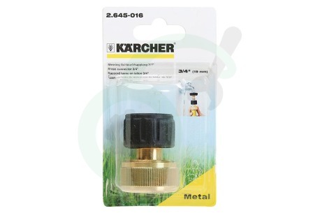 Karcher  26450160 2.645-016.0 Messing Slangkoppeling 3/4"