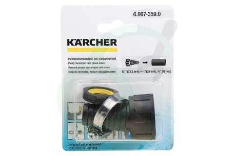 Karcher  69973590 6.997-359-0 Pompconnector voor 3/4" en 1" slang
