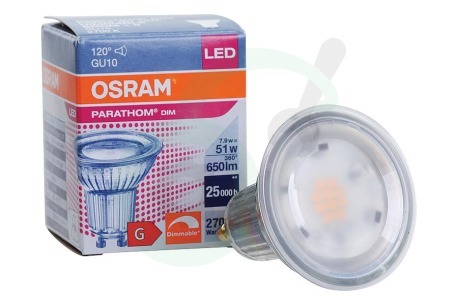 Osram  4058075609013 Parathom Reflectorlamp GU10 PAR16 7.2W Dimbaar