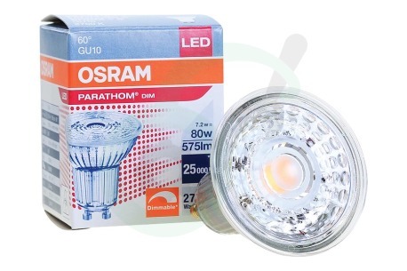 Osram  4058075609075 Parathom Reflectorlamp GU10 PAR16 8,3W Dimbaar