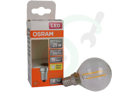 Osram  4058075436602 LED Retrofit Classic P25 E14 2,5W Helder