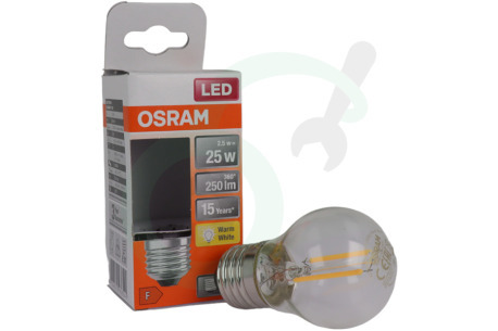 Osram  4058075436541 LED Retrofit Classic P25 E27 2,5W Helder