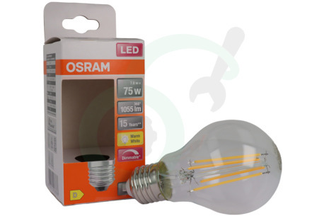 Osram  4058075436886 LED Retrofit Classic A75 Dimbaar E27 7,5W Helder
