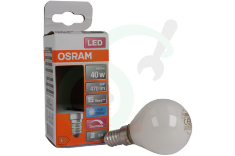 Osram  4058075434646 LED Retrofit Classic P40 Dimbaar E14 4,8W Mat