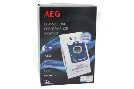 AEG  9001688242 GR201SM S-Bag Classic Long Performance Stofzuigerzak