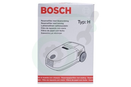 Bosch Stofzuiger 460468, 00460468 Stofzuigerzak B  Type H incl. filter