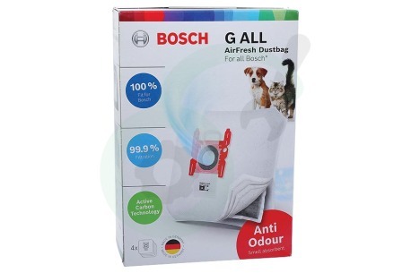 Bosch Stofzuiger 17002915 BBZAFGALL Stofzuigerzak Type G All, Anti Odour