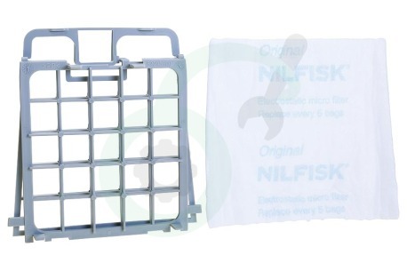 Nilfisk Stofzuiger 22354500 Houder Filterrooster met filter