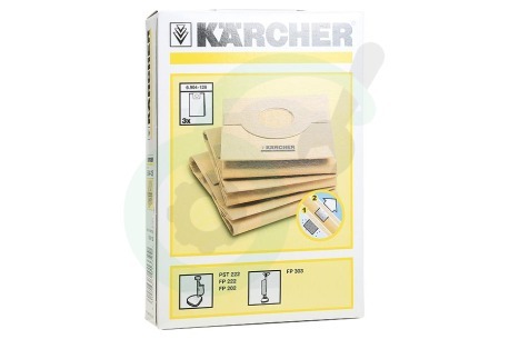 Karcher Stofzuiger 69041280 6.904-128 Stofzakken FP303 / FP202 3 stuks