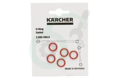 Karcher Hogedruk 28809900 O-ring O-ringen set 5 stuks van pistoolgreep of jet pipe