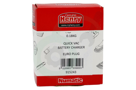 Numatic  915243 Laadadapter Battrijlader