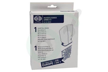 Sebo Stofzuiger 8322ER Microfilterbox