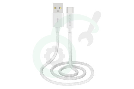 Musthavz  MHBRCABUSBAW Musthavz USB-A to USB-C Braided Cable 1.0 meter 3A,wit