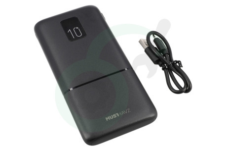 Musthavz  MHPWRPD10A004BLK Musthavz Power Delivery 20W 10,000 mAh power bank