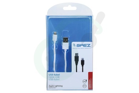 Spez  20091349 USB Kabel Apple 8-pin Lightning connector, 100cm, Wit