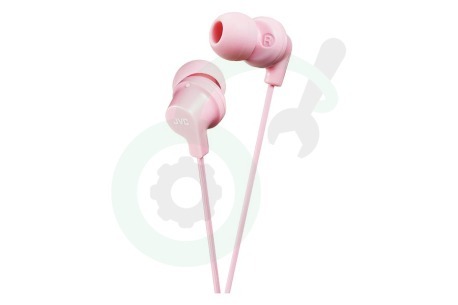 JVC  HAFX10LPEF HA-FX10-LP-E In Ear Stereo Headphones Powerful Sound Light Pink