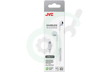 JVC  HAFR17UCWU HA-FR17UC Smartphone Earbuds USB-C, Wit