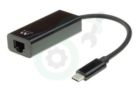 Ewent  EW9828 Ewent USB-C Gigabit Netwerk Adapter