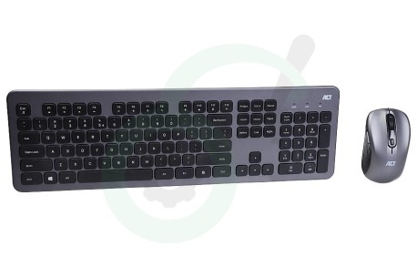 ACT  AC5710 Draadloos Toetsenbord Set USB-C/USB-A Ontvanger Qwerty