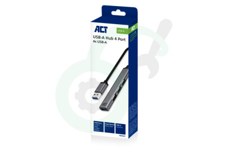 ACT  AC6325 USB-A hub, 3x USB-A 2.0 en 1x USB-A 3.0