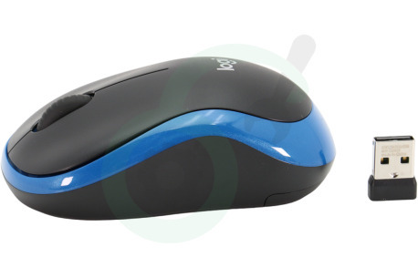 Logitech  LOGZM185BL 910-002239 Muis M185 Blauw