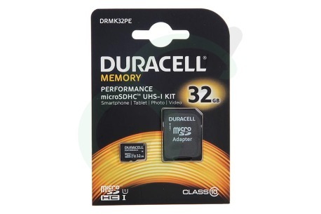 Duracell  DRMK32PE Micro SDHC UHS-1 KIT