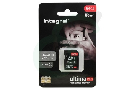 Integral  INSDX64G10-80U1 Memory card Class 10 80MB/s