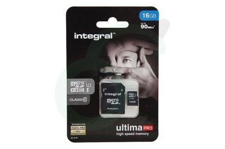 Integral  INMSDH16G10-90U1 Memory card Class 10 (incl.SD adapter)