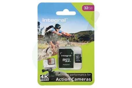 Integral  INMSDH32G10-ACTION Memory card Action Camera, Class 10 (incl.SD adapter)