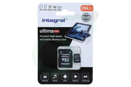 Integral  INMSDX256G-100/90V30 UltimaPro High Speed Micro SDXC Class 10 256GB