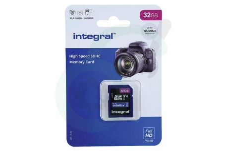 Integral  INSDH32G-100V10 V10 High Speed SDHC Memory Card 32GB