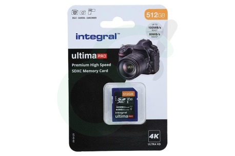 Integral  INSDX512G-100/80V30 V30 UltimaPro X2 SDXC Memory Card 512GB