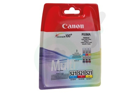 Canon Canon printer CAN32017B Inktcartridge CLI 521 Color pack C/M/Y