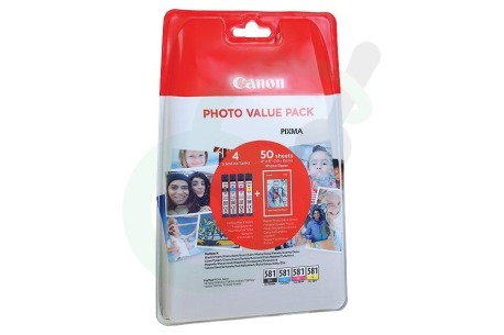 Canon  2895216 2106C005 Canon CLI-581 Photo Value Pack