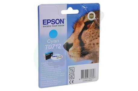 Epson Epson printer EPST071240 Inktcartridge T0712 Cyan