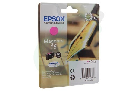 Epson  C13T16234010 Inktcartridge 16 Magenta