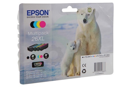 Epson  C13T26364010 Inktcartridge 26XL Multipack
