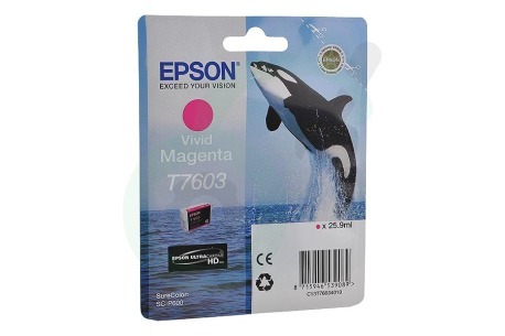 Epson  C13T76034010 Inktcartridge T7603 Magenta Vivid