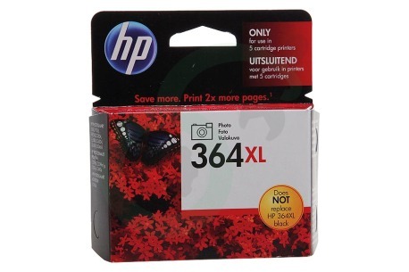 HP Hewlett-Packard HP printer HP-CB322EE HP 364 Xl Photo Black Inktcartridge No. 364 XL Photo Black