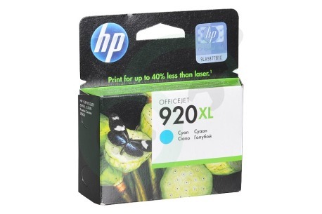 HP Hewlett-Packard HP printer CD972AE HP 920 XL Cyan Inktcartridge No. 920 XL Cyan