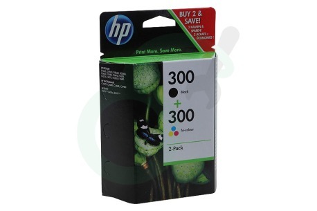 HP Hewlett-Packard HP printer CN637EE HP 300 Combi Black + Color Inktcartridge No. 300 Black + Color
