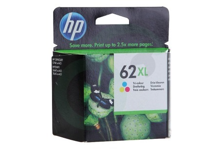HP Hewlett-Packard  HP-C2P07AE Hp 62 XL Color Inktcartridge No. 62 XL Color