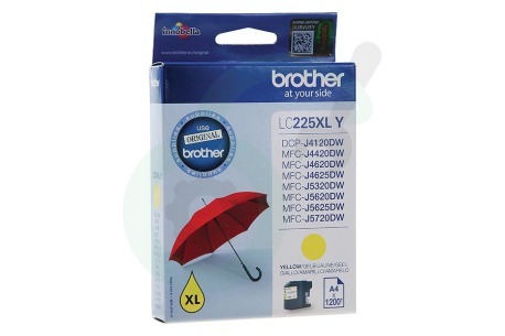 Brother  LC225XLY LC-225XL Y Inktcartridge LC-225 XL Yellow