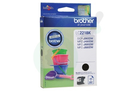 Brother  2449895 LC-221BK Inktcartridge LC221 Black
