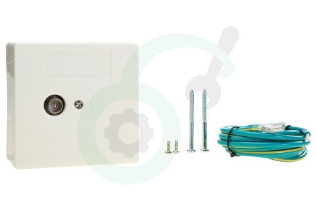 Braun Telecom  A160010 BTV 1 IEC-NL-SET (Ziggo) Wandcontactdoos Signaal overnamepunt opbouw (SOP)